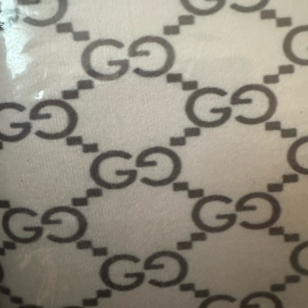Elegant Patterned Shower Curtain Set - Cream and Brown - Picture 5 of 7